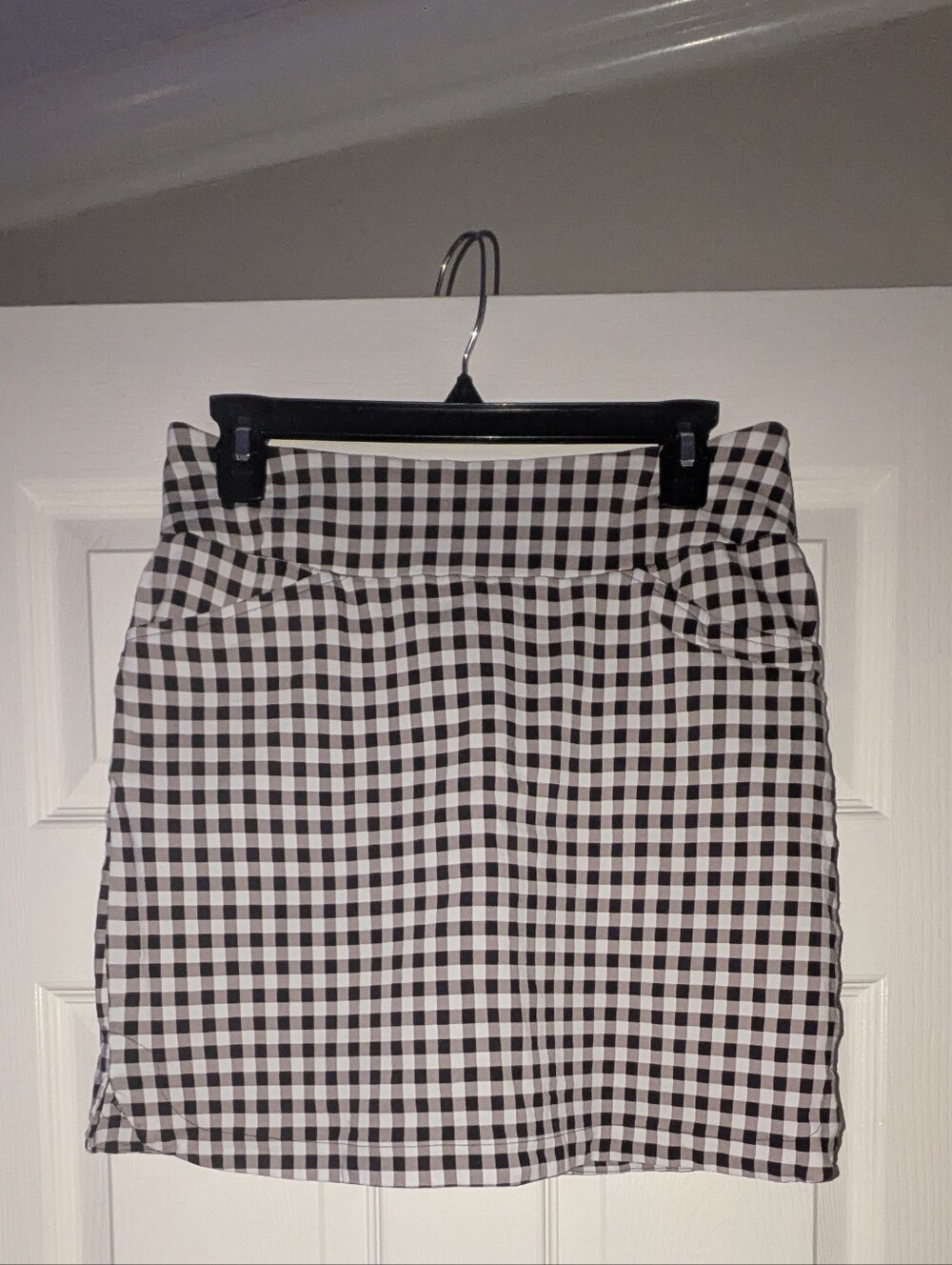 Jessica Riley Black & White Gingham Skirt